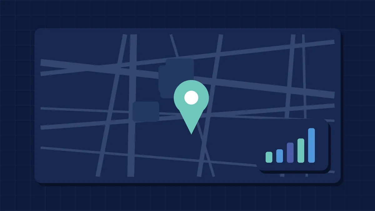 Ilustração de mapa e indicadores financeiros — Consultoria Financeira Empresarial no Brooklin