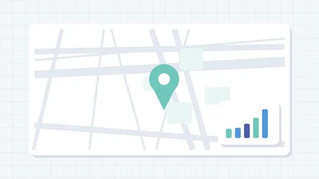 Ilustração de mapa e indicadores financeiros — Consultoria Financeira Empresarial em Campo Belo