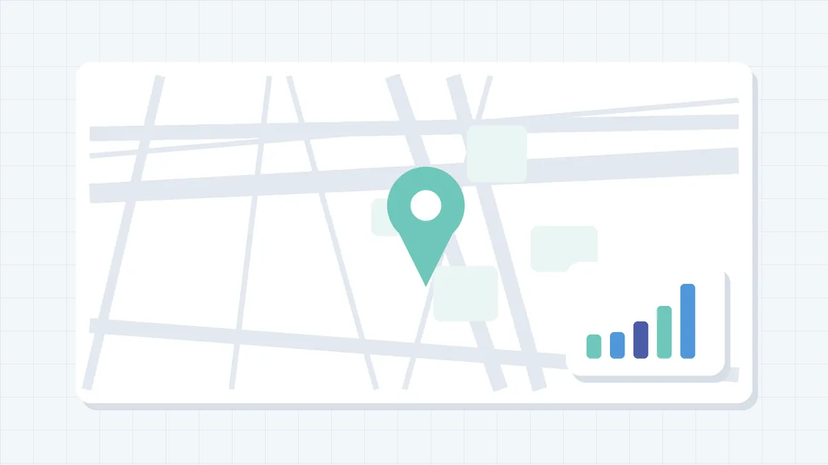 Ilustração de mapa e indicadores financeiros — Consultoria Financeira Empresarial em Campo Belo