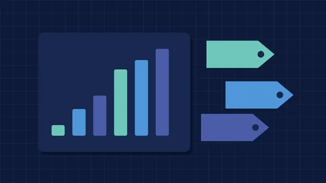 Ilustração de gráficos financeiros — Como calcular a margem de contribuição da sua empresa