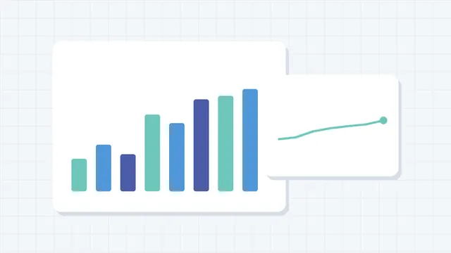 Ilustração de gráficos financeiros — Consultoria financeira ou contador: qual a diferença?