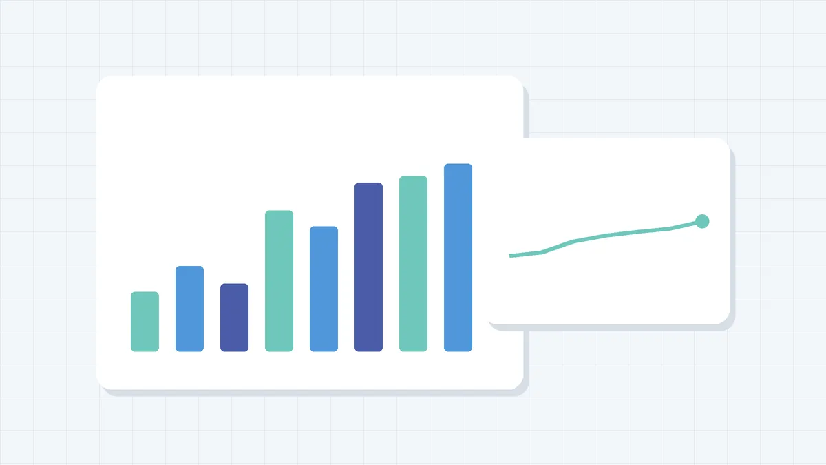 Ilustração de gráficos financeiros — Consultoria financeira ou contador: qual a diferença?