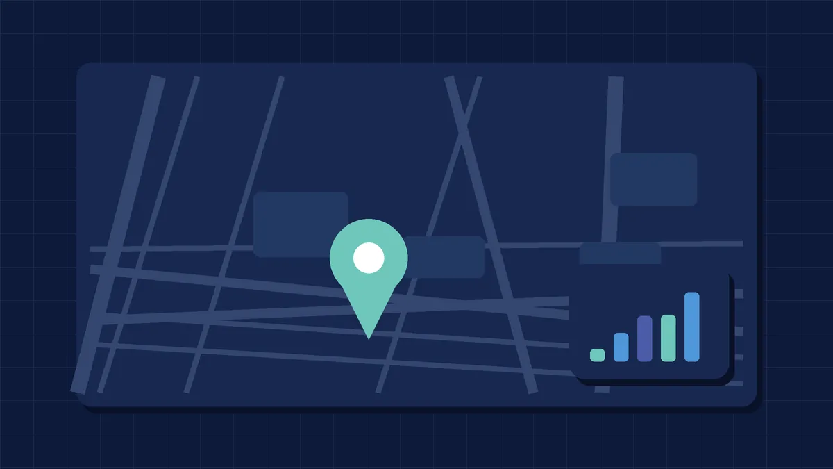 Ilustração de mapa e indicadores financeiros — Consultoria Financeira Empresarial no Morumbi