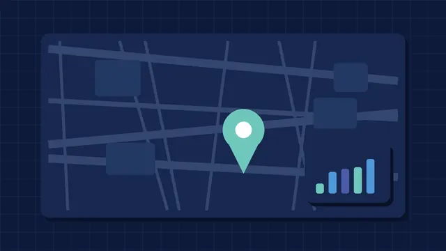 Ilustração de mapa e indicadores financeiros — Consultoria Financeira Empresarial em Pinheiros