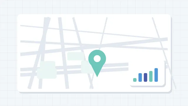 Ilustração de mapa e indicadores financeiros — Consultoria Financeira Empresarial em Santo Amaro