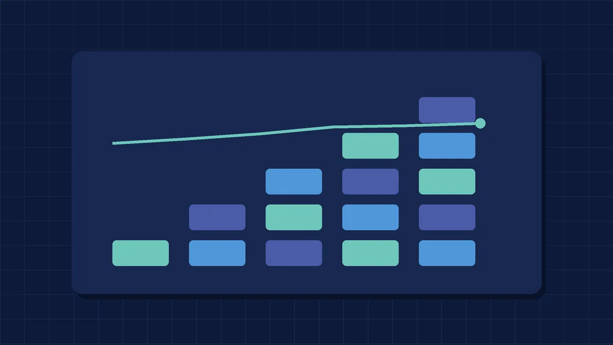 Ilustração de gráficos financeiros — Valuation Empresarial