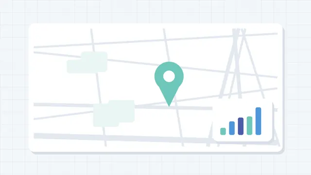 Ilustração de mapa e indicadores financeiros — Consultoria Financeira Empresarial na Vila Clementino